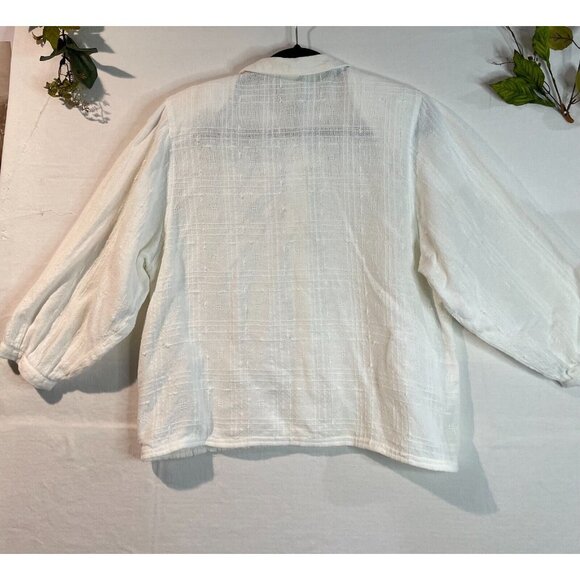 The Blouse Women's in Organic Cotton Will Soon Be a Staple in Your Wardrobe Sz M - Picture 7 of 15
